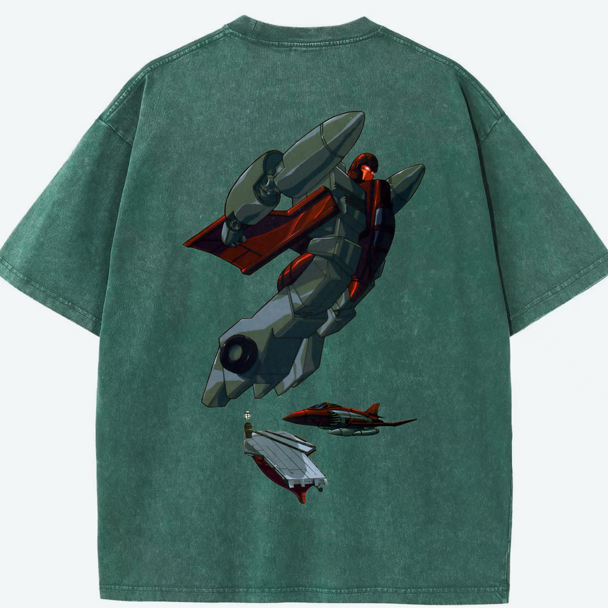 （画像用）  綿100% ヴィンテージ風 半袖Tシャツ（背面プリント）